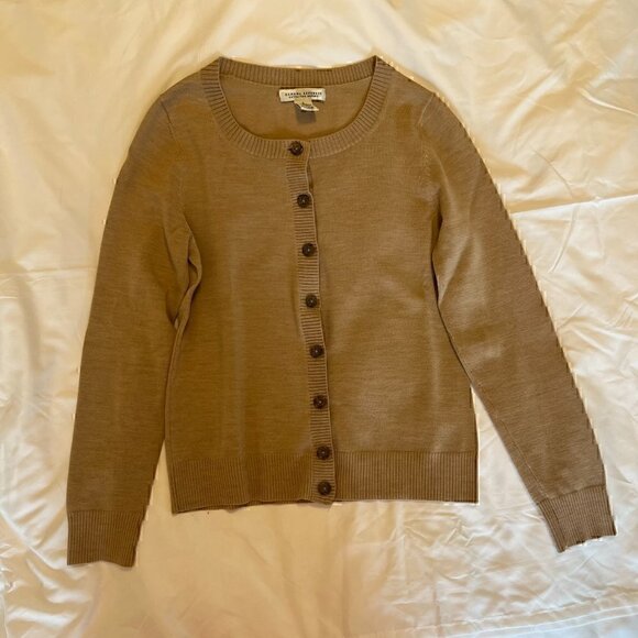 Banana Republic Extra Fine Merino Wool Blend Cardigan Sweater Size Small - Picture 2 of 9